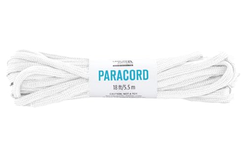 Nylon Paracord Crafting Cord - 18 Feet - White