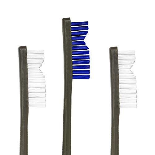 All-Purpose Nylon Scrubbing Brushes - 3 Pack (2 Nylon & 1 Blue Nylon)