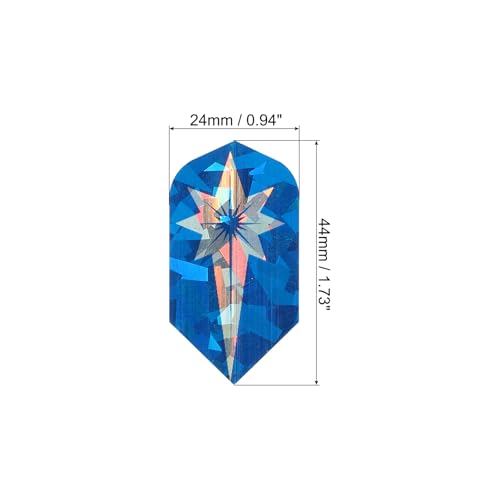 Slim Dart Flights - 6 Pack Unique Design Polyethylene Terephthalate