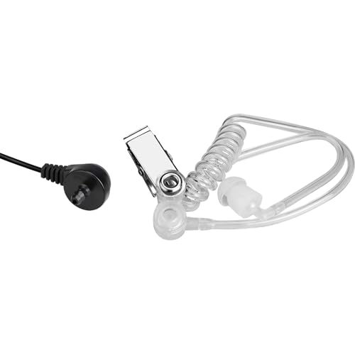 Retevis RB48 Walkie-Talkie Earpiece with Mic 1 Pin 2.5mm, Transparent Acoustic Tube, Compatible RB48 RT49 RT49B RT49P Two Way Radio, Walkie Talkie Headset(2 Pack)