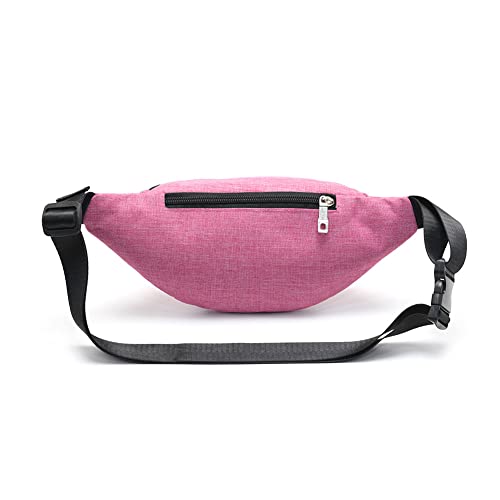 Fanny Pack Waist Bag for Men & Women - Adjustable Strap - Pink-01