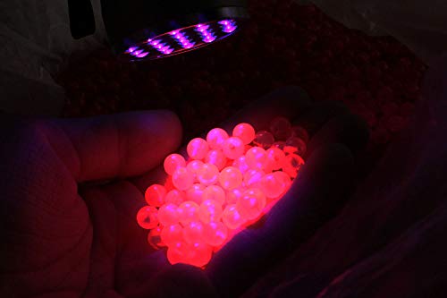 200 Pcs 6mm UV Red Floating Fishing Beads for Rigging