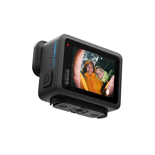 Waterproof 4K Action Camera with Built-in Light & Stabilization