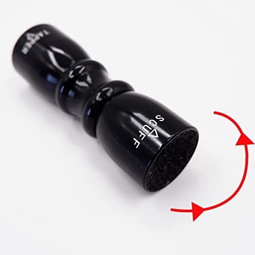 Billiard Cue Tip Tool - 3-in-1 Scuffer, Shaper & Aerator - Black