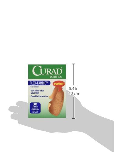 Flex-Fabric Adhesive Bandages, 3/4" x 3", 30 Count - Pack of 4