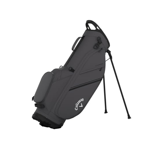 Chase Stand Golf Bag - Charcoal with 4-Way Top & Valuables Pocket