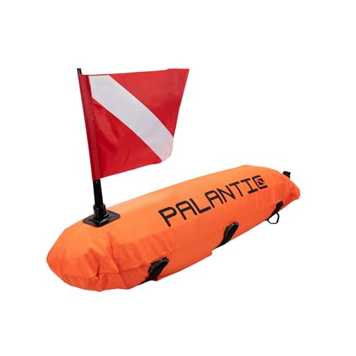 Torpedo Float with Dive Flag - High-Visibility Spearfishing Buoy for Scuba & Freediving