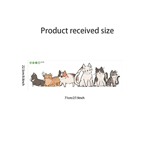 Wall Sticker and Decal, Cats in line