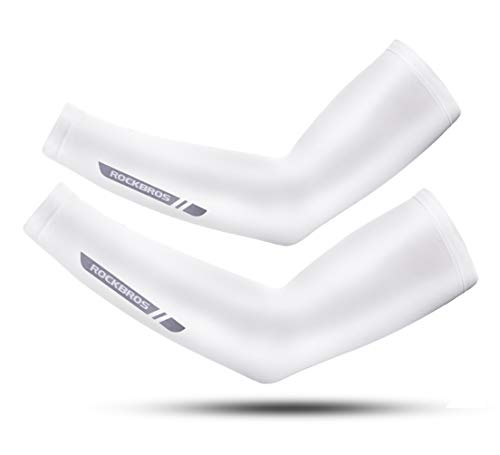 Sun Protection Arm Sleeves for Cooling - Large / White