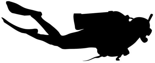 Diving Silhouette Car Window Decal - Waterproof Vinyl Sticker