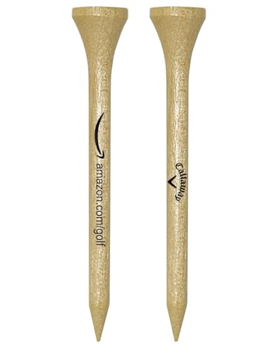 Wood Golf Tees - Pack of 100, 2 3/4" Medium