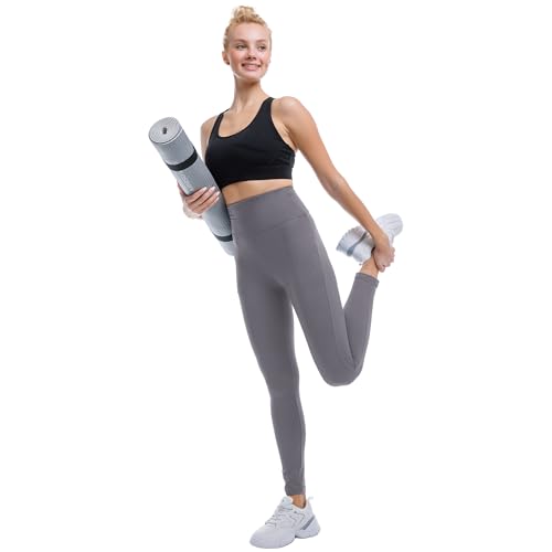 High Waisted Yoga Leggings for Women - XX-Large Grey