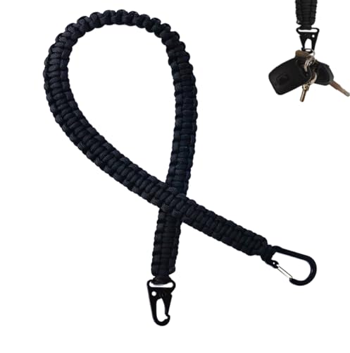 24-Inch Heavy Duty Paracord Keychain - Tactical Lanyard for Outdoor Use