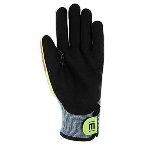 MAGID T-REX Flex Series ANSI A7 Sandy Nitrile Coated Palm Impact Gloves, 1 Pair, Size 9/Large (TRX775)