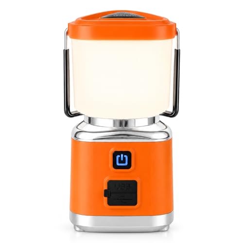 Rechargeable 1500LM Camping Lantern with USB-C, 4 Modes, IPX4