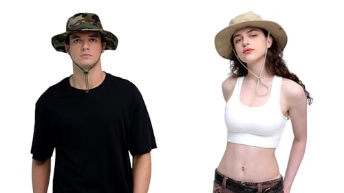 UPF 50+ Foldable Bucket Hat for Men & Women - UV Protection for Hiking, Beach & Fishing