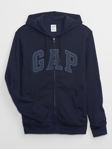 GAP Men's Heritage Logo Full Zip Hoodie Tapestry Navy X-Large