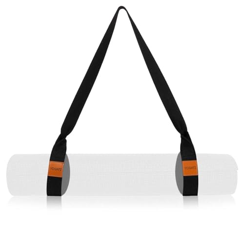 Adjustable Cotton Yoga Mat Carrying Strap - Durable Pilates Mat Sling
