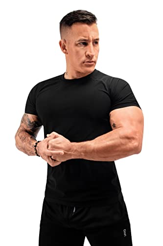 Men's Sauna Shirt - Compression Sweat Suit for Gym - Large Black