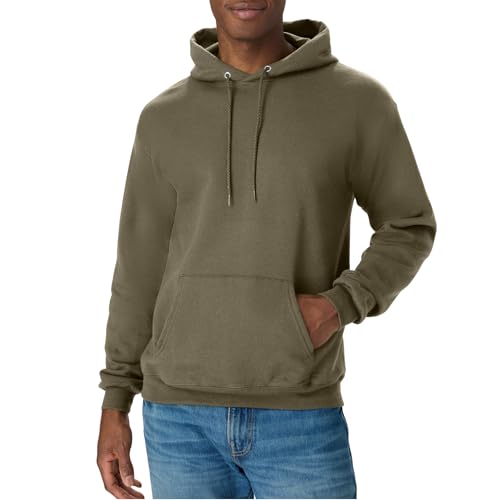 Hanes Men's EcoSmart Fleece Hoodie - Green, Midweight, Big & Tall