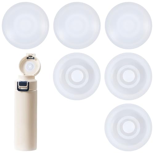 6Pcs Silicone Spill Proof Plug Caps - 6mm Water Bottle Stoppers