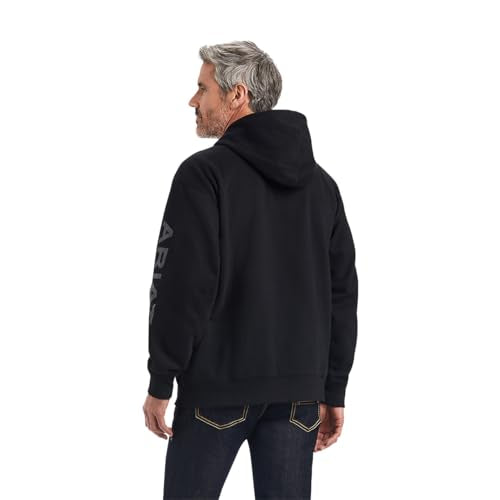 Ariat Men's Hooded Sweatshirt - Black, X-Large Work & Casual Hoodie