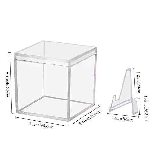 3 Pack Clear Acrylic Championship Ring Display Case