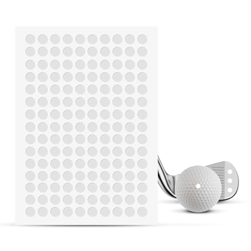 150 Reflective Dot Stickers for Golf Balls & Clubs - White