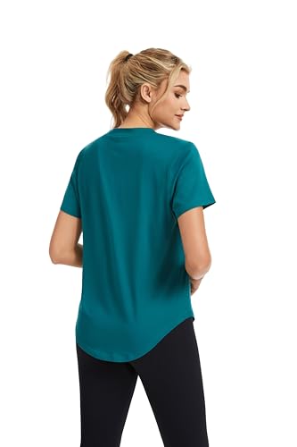 Women's V-Neck Athletic T-Shirt - Moisture Wicking Workout Top