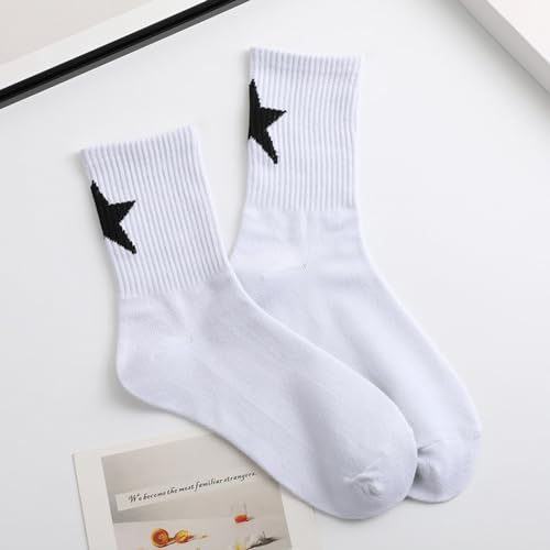 Funny Cotton Ankle Socks - Spider Web & Star Print - 2 Packs