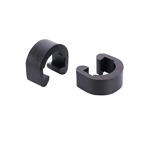 30 PCS Bicycle C-Clips Clamps for Cable Guide - Black