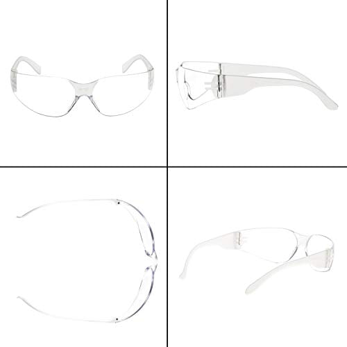 Trust Optics 12 Pack Clear ANSI Z87+ Safety Glasses Eyewear UV Protection
