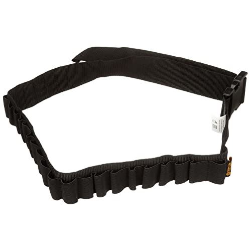 Adjustable Tactical Shotgun Shell Belt - Holds 25 Shells - Black