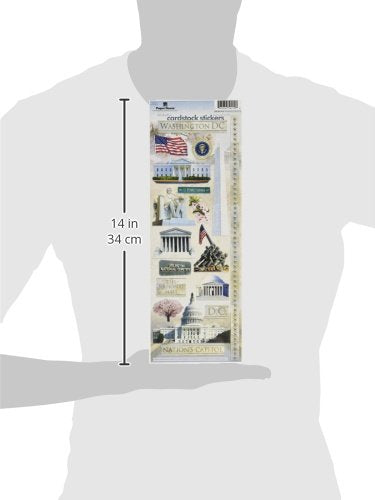Washington DC Monuments Cardstock Sticker Sheet - 1 Sheet
