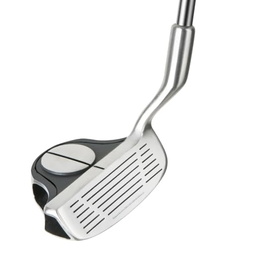 EZ Roll Golf Chipper Club - Back-Weighted, 35° Loft - Right Handed - Black/Satin