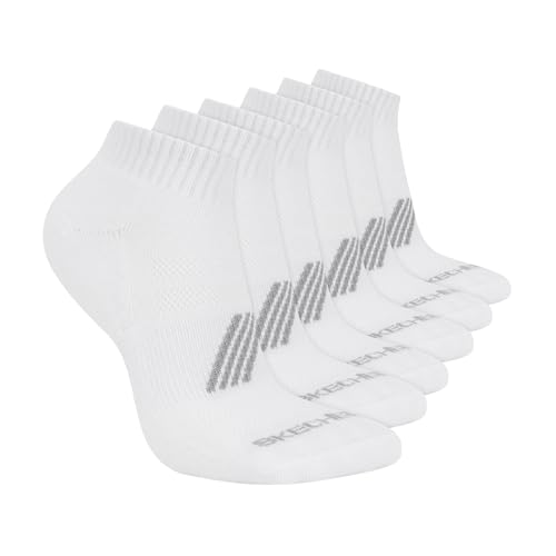 Skechers Women's Performance Quarter Crew Socks 6-Pack White / 9-11