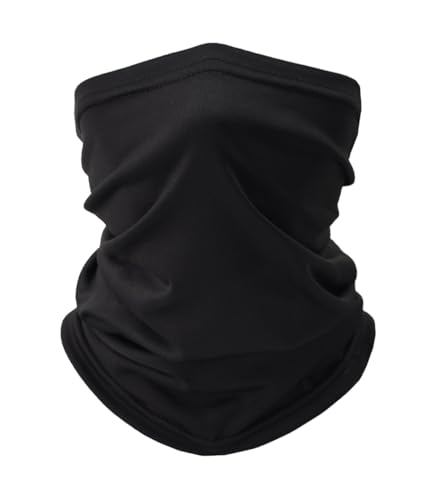 Fishing Neck Gaiter - Sun Protection Face Mask - Black