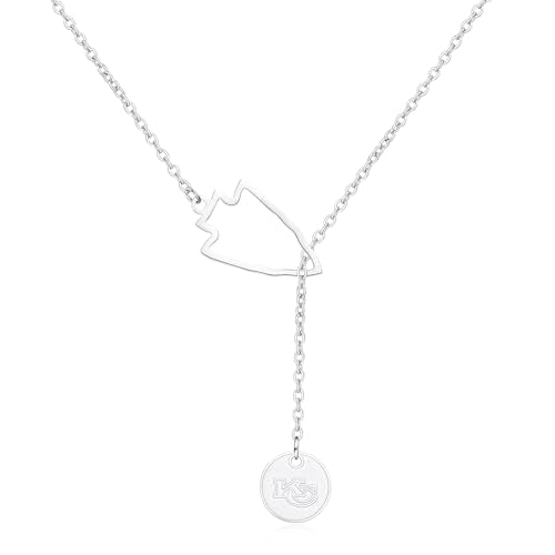Kansas City Inspired Necklace for Football Fans - White