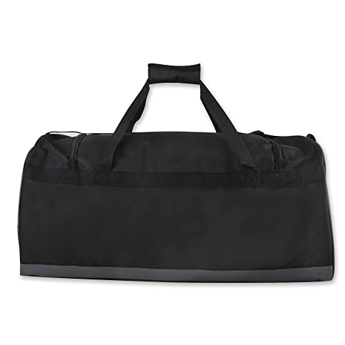 Trail Maker 60L Black Heavy Duty Large Travel Duffle Bag for Men & Women