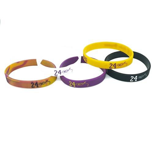 Basketball Player Silicone Wristband - Number 24 - Sports Accessory