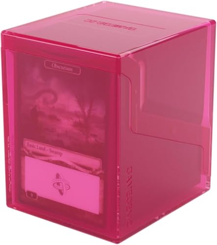 Gamegenic Bastion 100+ XL Deck Box for Trading Cards - Pink, Secure & Compact