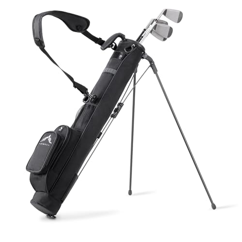 Lightweight Golf Stand Carry Bag - Durable Black Golf Bag, 31.5 Inches