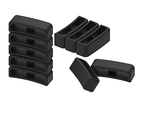 Silicone Fastener Rings for Garmin Vivoactive HR & Forerunner 910XT - Pack of 6
