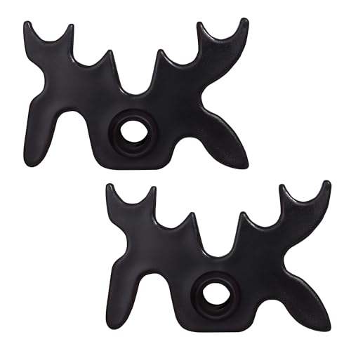 Moosehead Bridge Cue Rest - 2-Pack, Portable Black Plastic