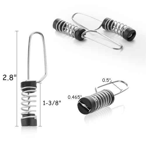 Fishing Flag Clips - 4 Pack Stainless Steel Marine Grade
