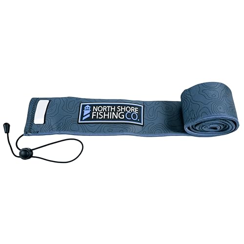 Premium Neoprene Fishing Rod Sleeve – Floating, Puncture Resistant, Labeled Protective Sock for Casting, Spinning, Trolling Fishing Rods