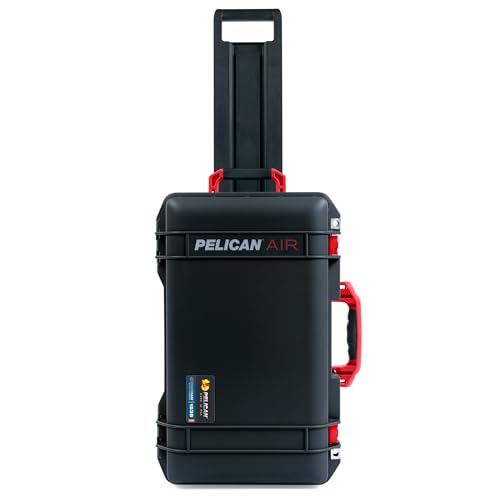 Pelican Air 1535 Carry-On Case - Black with Red Handles & Latches