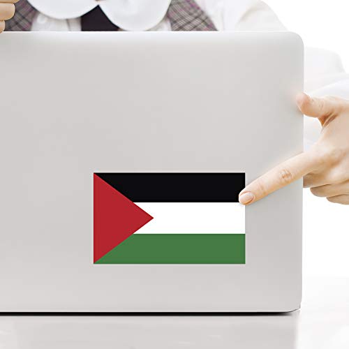 Palestine Flag Decal Sticker - 2-Pack, 5x3 Inches, Vinyl
