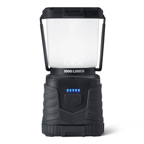 Amazon Basics 1000 Lumen LED Camping Lantern, 360° Dimmable, IPX4 Water Resistant