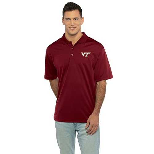 Men's Moisture-Wicking Polo Shirt with Team Icon Graphic
